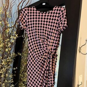 DVF silk dress